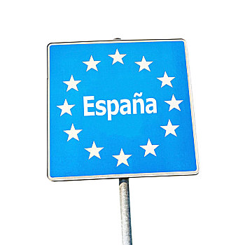 边界,标识,西班牙,欧洲