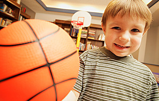 小男孩,篮球