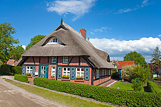 房子,梅克伦堡前波莫瑞州,波罗的海,德国,欧洲