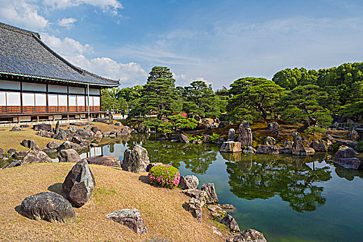 日本,京都,二条城,宫殿,花园
