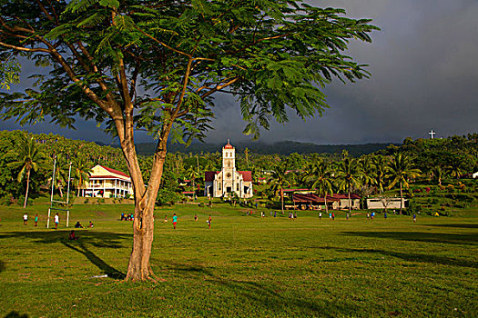 天主教,教堂,斐济