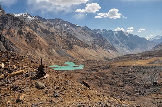 干燥,山谷,塔吉克斯坦