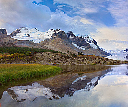 阿萨巴斯卡冰川,攀升,阿萨巴斯卡,碧玉国家公园,艾伯塔省,加拿大