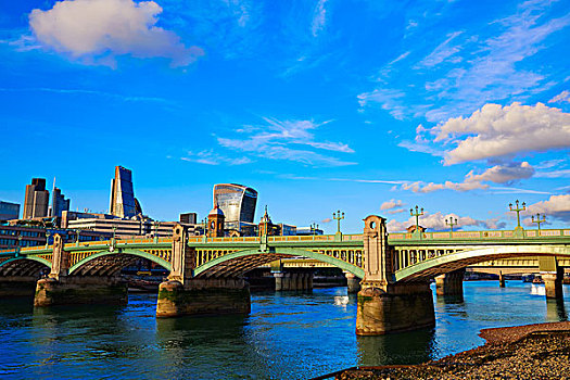 伦敦,南华克,桥,泰晤士河,英国
