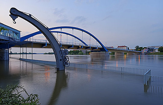 洪水,历史,起重机,德国,波兰