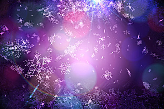 紫色,雪花,图案,设计