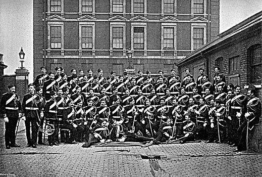 救生员,骑士桥街区,营房,伦敦,1896年