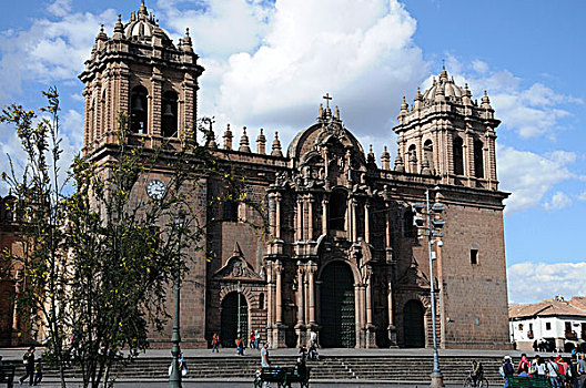 大教堂,广场,阿玛斯,历史,城镇,中心,库斯科,秘鲁,南美,拉丁美洲