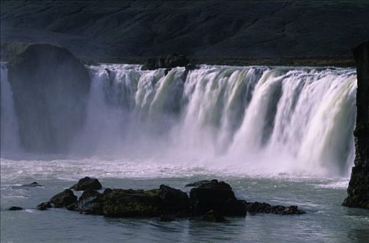 神灵瀑布,瀑布,冰岛,大西洋