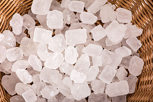 白色冰糖结晶体