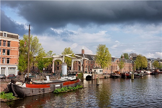 阿姆斯特河,水岸,阿姆斯特丹