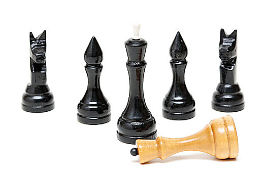 下棋,黑色,挫败,智慧,国王