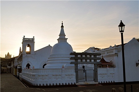 教堂,佛教寺庙,加勒,斯里兰卡
