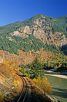 菲沙峡谷,北方,耶鲁,铁路,不列颠哥伦比亚省,加拿大