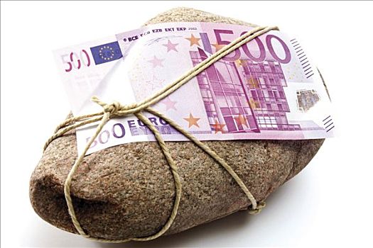 500欧元,货币,系,石头