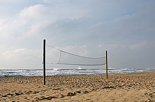 排球网,海滩