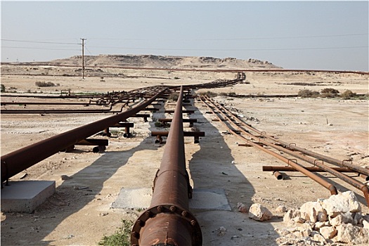 石油,天然气,管道,荒芜,巴林,中东