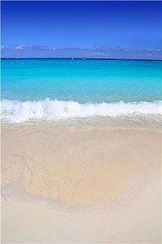 加勒比,蓝绿色海水,海岸,白沙
