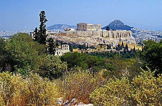 卫城,帕特侬神庙,雅典,希腊,欧洲