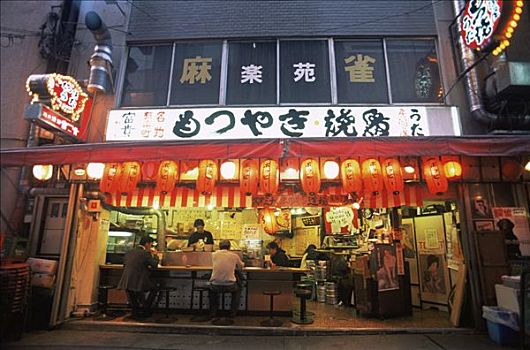 日本,东京,银座,传统,餐馆