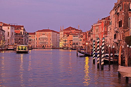 早晨,大运河,旅游,威尼斯,意大利,欧洲