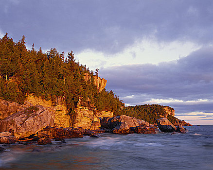 乔治亚湾,布鲁斯半岛国家公园,安大略省,加拿大