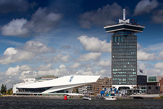 建筑,现代,电影,博物馆,亚当,塔,注视,阿姆斯特丹,荷兰,欧洲