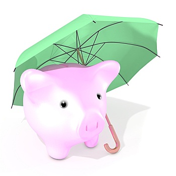 伞,防护,钱,储蓄