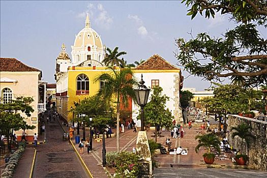 广场,卡塔赫纳,哥伦比亚
