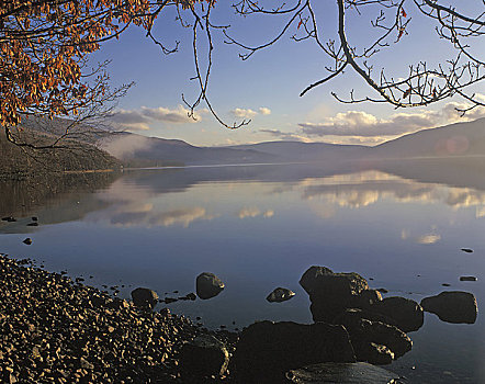苏格兰,高地,湖,围绕,风景