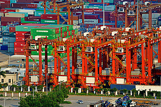 深圳交通,港口,海边,集装箱
