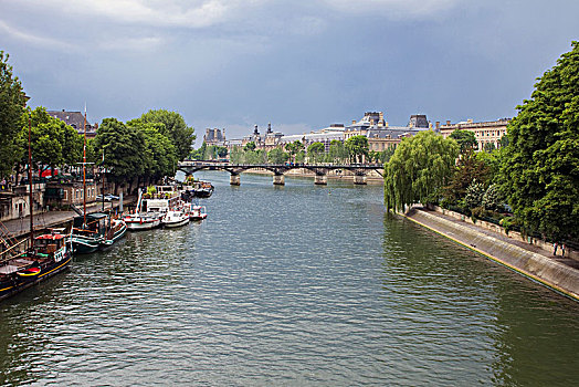 法国,巴黎,赛纳河,艺术桥