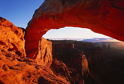 岩石构造,峡谷地国家公园,犹他,美国