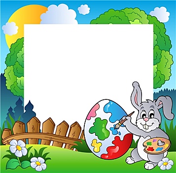 复活节,框,兔子,艺术家