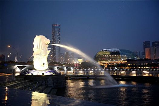 喷泉,新加坡,亚洲