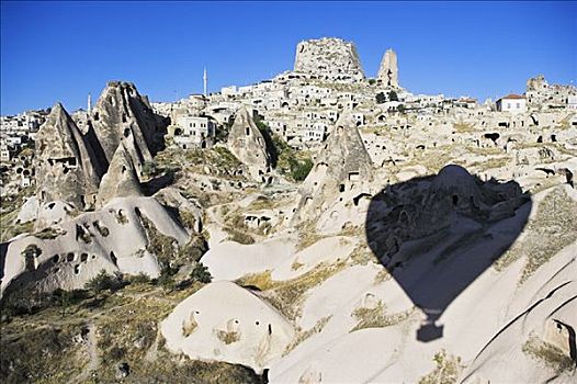 仙人烟囱岩,乌希萨尔,山谷,卡帕多西亚,土耳其