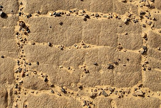 石头,纹理,撒哈拉沙漠,阿尔及利亚,北非