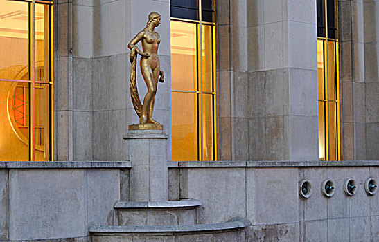金色雕像,巴黎,法国,欧洲