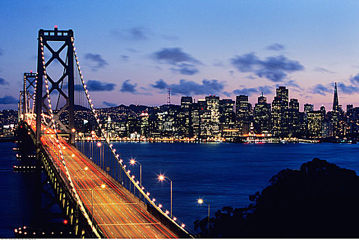 奥克兰湾大桥,旧金山,加利福尼亚,美国