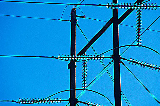 电线,蓝色,玻璃,不列颠哥伦比亚省,加拿大