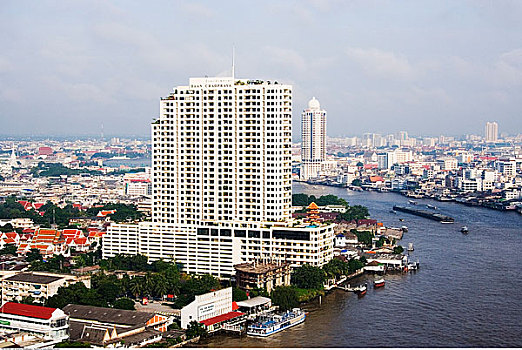 天际线,湄南河,曼谷,泰国