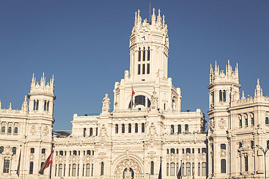 广场,中央邮局,马德里,西班牙