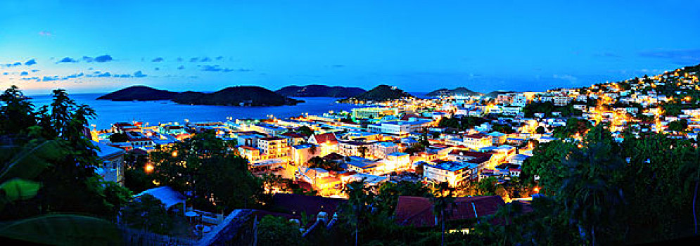 圣托马斯,山,风景,早晨