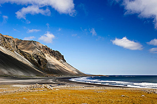 海岸,风景,道路,冰岛,欧洲