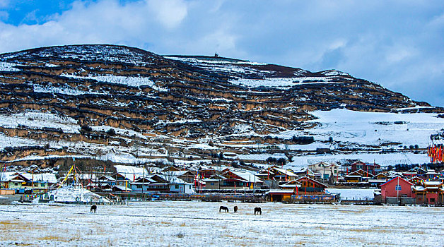 九寨沟,松潘雪景