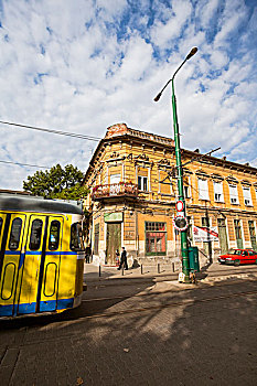 蒂米什瓦拉,巴纳特,罗马尼亚,公共交通,有轨电车,电车