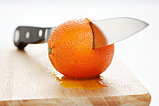 刀,橙子