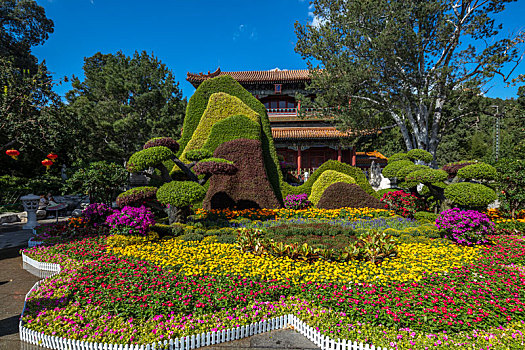 景山公园立体花坛