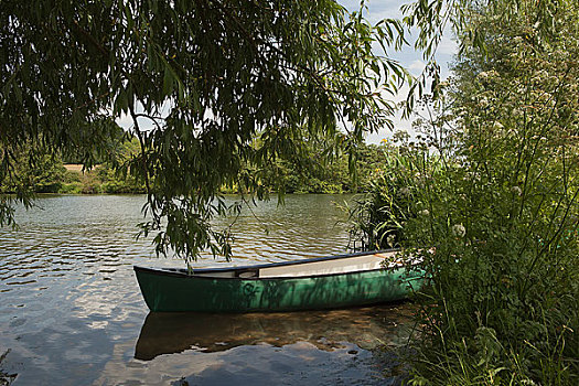 独木舟,河边