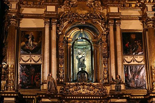 黑色,圣母玛利亚,寺院,马略卡岛,西班牙,欧洲